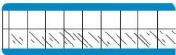 Diagram showing a sequence of vertical lines with dots, possibly representing a pattern or data structure in a document.