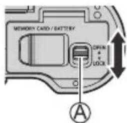 MEMORY CARD / BATTERY OPEN LOCK A