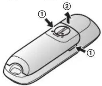 PANASONIC KX-HNK102FX - Vkládání baterií - 3