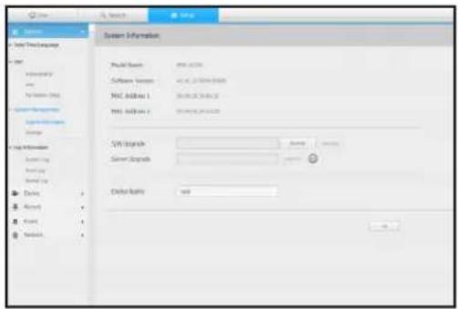 System Information Product Name: 000.0000 Software Version: 16.0.2.2000 (RGB) MAC Address 1: 340000 (RGB) MAC Address 2: 340000 (RGB) SVM Package: Server Package: Debug Package: 160
