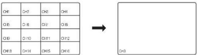 CH1 C=2 CH3 CH4 CH5 C=6 CH7 CH8 CH6 C=10 CH11 CH12 CH13 C=14 CH15 CH16 → C=3
