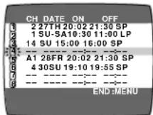 PANASONIC NV-SJ407EE - Cancelling a Timer Programme - 3