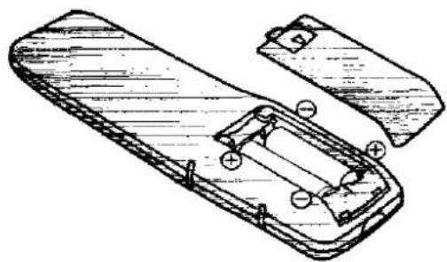 Technical line drawing of a mechanical component with battery and housing (no text or symbols)