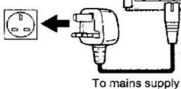 To mains supply