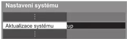 Nastavení systému Aktualizace systému up