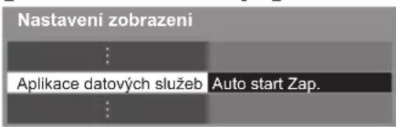 Nastavení zobrazení ⋮ Aplikace datových služeb Auto start Zap. ⋮
