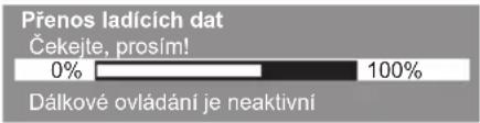 Přenos ladících dat Čekejte, prosím! 0% 100% Dálkové ovládání je neaktivní