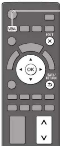 MENU EXIT OK BACK/ RETURN V