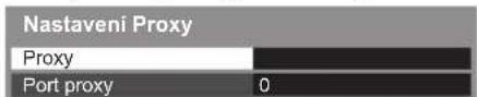 Nastaveni Proxy Proxy Port proxy 0