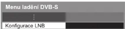 Menu ladění DVB-S ⋮ Konfigurace LNB