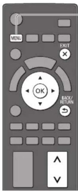 MENU EXIT OK BACK/ RETURN V