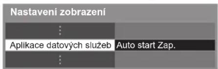Nastaveni zobrazeni ⋮ Aplikace datových služeb Auto start Zap. ⋮
