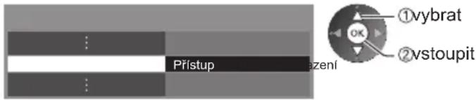 Přístup Ozeni ①vybrat ②vstoupit