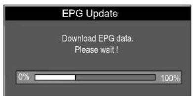 EPG Update Download EPG data. Please wait!