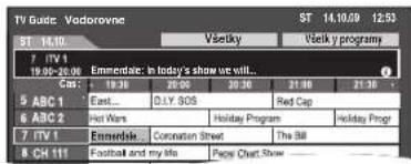 TV Guide: Vodorovine ST 14.10 Vstekiy Vstekiy program 7 TV1 19:09-20:00 Emendale: In today's show we will... Cats: 10:30 20:00 25:30 21:00 21:30 5 ABC 1 East... DLYS 308 Red Cap 6 ABC 2 Hot Wars Holiday Program Holiday Progr 7 TV1 Emendale Consonnet Street The Ill 8 CH 11 Football and my life Page Chat Show