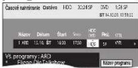 PANASONIC DMR-EX795 - Stisknutím [▲, ▼, ◀, ►] zvolte budoucí program a stiskněte [OK]. - 1