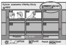 Vyvor, zoznamu Všetky tituly HDD VIDEO VLO Pradsh, Zvolt Dalil OPTION Zvolt Pretch Dalil
