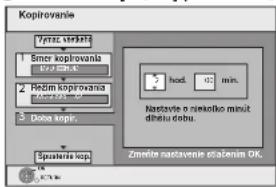 PANASONIC DMR-EX795 - Nastavte „Doba kopír.“ - 1