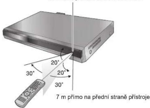 7 m přímo na přední straně přístroje