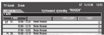 TV Guidé Zvisie ST 14.10.00 12:53 ST 14.10 Vyhřaclané uysledky "ROSEN" 1 AWD 1 AWD 3 RTLZ ZDF 4 SMT ST 27. 12:00 - 13:30 Roté Roscin 15:00 - 15:15 Roté Roscin 17:00 - 18:00 Roté Roscin PI 29. 15:00 - 16:15 Roté Roscin