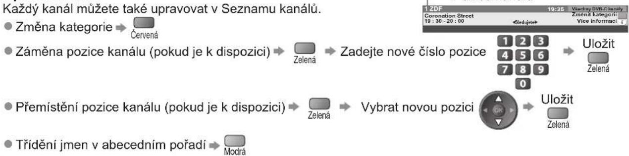 PANASONIC TX-P50X10Y - Vynechání nechtěných kanálů DVB, úprava kanálů DVB Seznam kanálů - 2