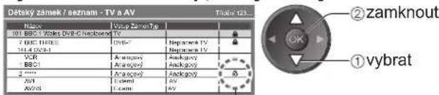 Dětsky zánek / seznam - TV á AV Tóřík 123... Name Výup Zámok Týp 101 BBC 1 Wake DVD-Checkbound TV 7 BBC THREE VÍL4 VÍN4 VČR BBC1 2 **** AVI AVB5 ② zamknout ① vybrat