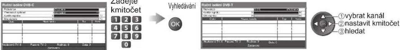 PANASONIC TX-P50X10Y - Kanál DVB nastavte ručně Ruční ladění - 1