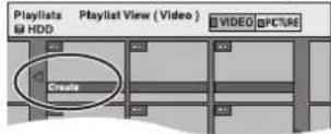 PANASONIC DMR-EX645 - Pomocí [▲, ▼, ◀, ▶] vyberte „Create“ (vytvořit) a stiskněte [OK]. - 1