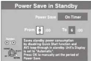 PANASONIC DMR-EX645 - Power Save in Standby (úspora energie v pohotovostním režimu) - 1