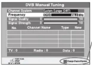 PANASONIC DMR-EX645 - DVB Manual Tuning (Manuální ladění DVB) - 1