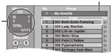 CD G 1 T 1 TOTAL 1/111 Number 0 - 9 No. Group 1 : My favorite Total Back Use 1 : 001 Both Ends Freezing 2 : 002 Lady Starfish 3 : 003 Life on Jupiter 4 : 004 Metal Glue 5 : 005 Paint It Yellow 6 : 006 Pylamamama 7 : 007 Shrimps from Mars
