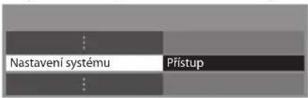 Nastavení systému Přístup