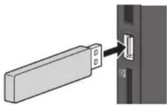 PANASONIC TX-P50GW30 - Vložení nebo vyjmutí SD karty / Paměti USB Flash - 1