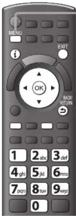 MENU i EXIT OK BACK! RETURN 1 2 abc 3 def 4 ghi 5 jkd 6 mno 7 pqrs 8 tuv 9 wajz 0