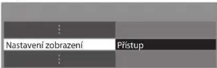 Nastavení zobrazení Přístup