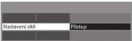 Nastavení síté Přístup