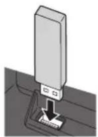 PANASONIC TX-P46GTN33 - Vložení nebo vyjmutí SD karty / Paměti USB Flash - 1