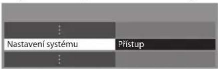 Nastavení systému Přístup