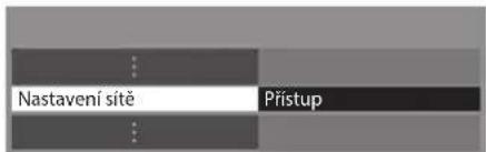 Nastavení sitě Přístup