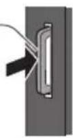 PANASONIC TX-P46GTN33 - Vložení nebo vyjmutí SD karty / Paměti USB Flash - 4