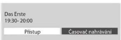 Das Erste 19:30- 20:00 Přístup Časovač nahrávání