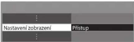 Nastavení zobrazení Přístup