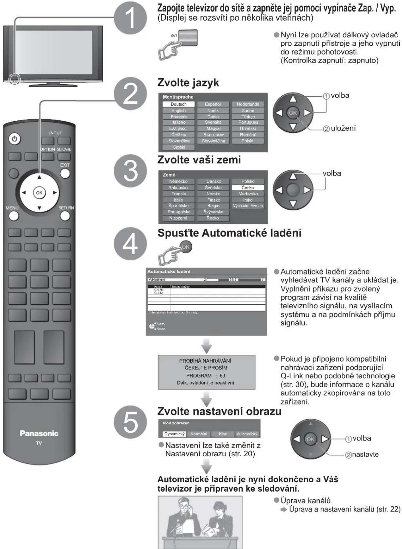 PANASONIC Viera TX-37LZ70P - Automatické ladění - 1