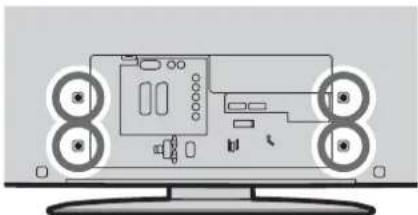 PANASONIC Viera TX-37LZ70P - ■ Jak odstranit podstavec televizoru - 1