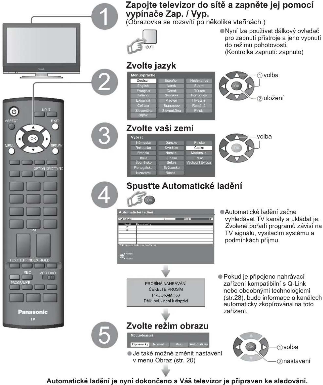 PANASONIC Viera TX-32LX70P - Automatické ladění - 1