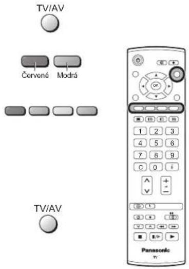 TV/AV Červené Modrá TV/AV Panasonic TV