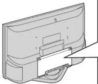 PANASONIC Viera TX-32LX500P - Sejmutí a nasazení krytu kabelu - 1