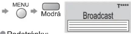 PANASONIC Viera TX-32LE7PSA - Co je to režim Seznam? - 20