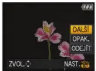 DALŠI OPAK. COEJÍT ZVOL. ◆ NAST. MENU