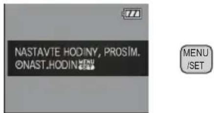 NASTAVTE HODINY, PROSIM. ONAST.HODIN MENU /SET